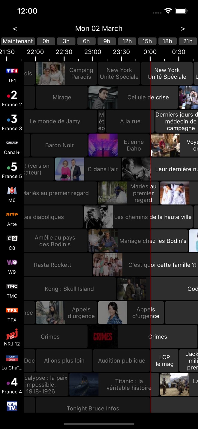 Guide TV pour Freebox v6 - capture iPhone 1