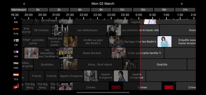 Guide TV pour Freebox v6 - capture iPhone 3
